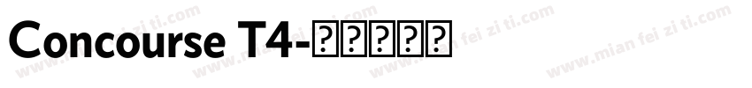 Concourse T4字体转换